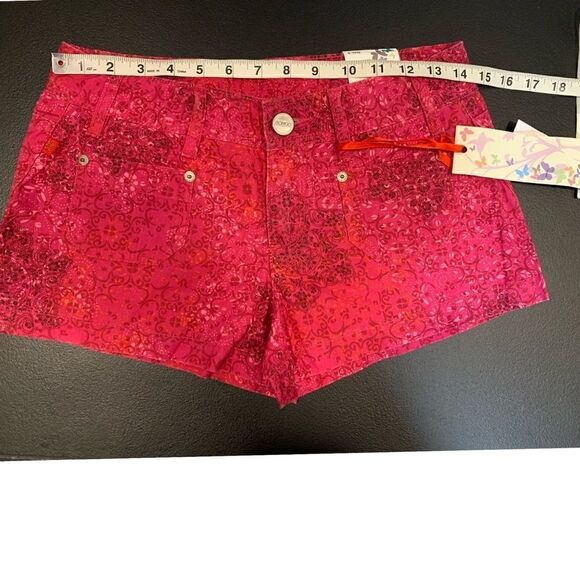 $5 ADD ON ITEM/NWT Bongo fuschia print shorts size 5 - Picture 10 of 11